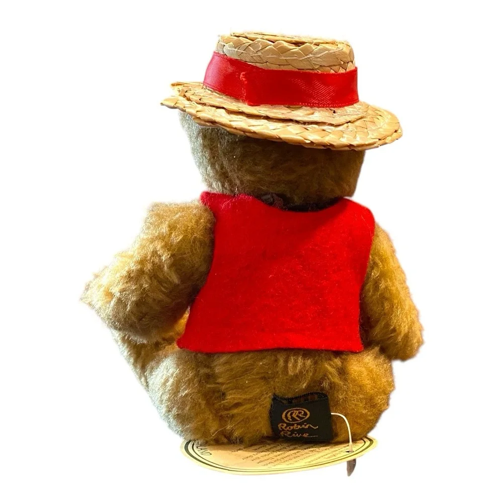 Vintage 90s Robin Rive Eb Teddy Bear Countrylife New Zealand Handmade w/ Tags 6